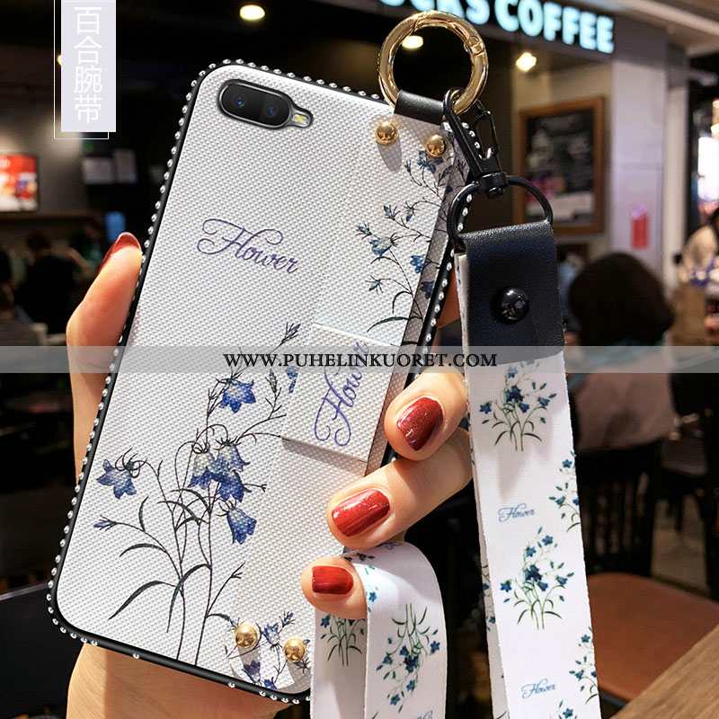 Kuori, Kuoret Oppo Rx17 Neo Suojaus Rhinestone Inlay Kotelo Punainen Murtumaton Pinkki