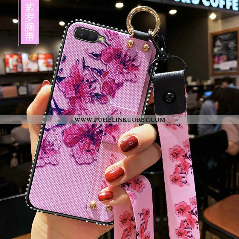 Kuori, Kuoret Oppo Rx17 Neo Suojaus Rhinestone Inlay Kotelo Punainen Murtumaton Pinkki