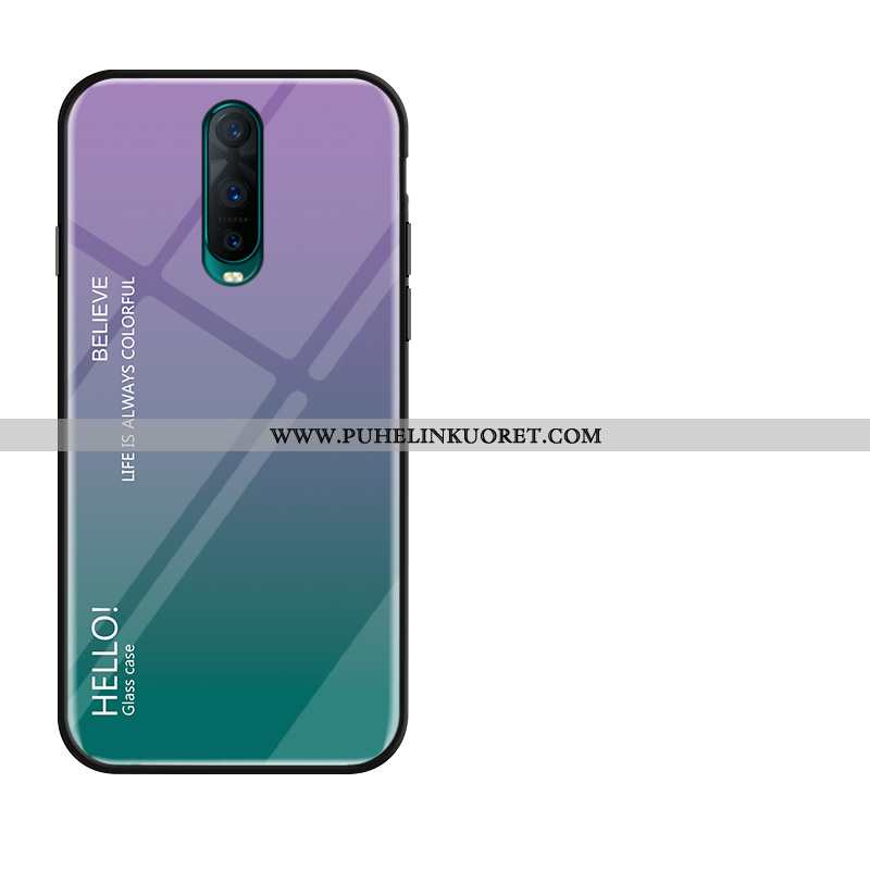 Kuoret, Kotelo Oppo Rx17 Pro Lasi Näytönsuojus Pehmeä Neste Karkaisu Murtumaton Punainen