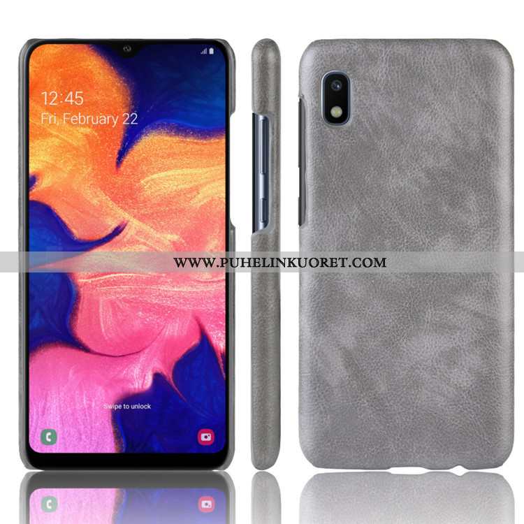 Kuoret, Kotelo Samsung Galaxy A10 Kukkakuvio Suojaus Nahka Kova Punainen