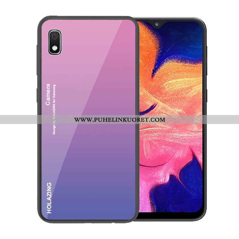 Kuoret, Kotelo Samsung Galaxy A10 Lasi Suuntaus Tummansininen Suojaus Tummansiniset