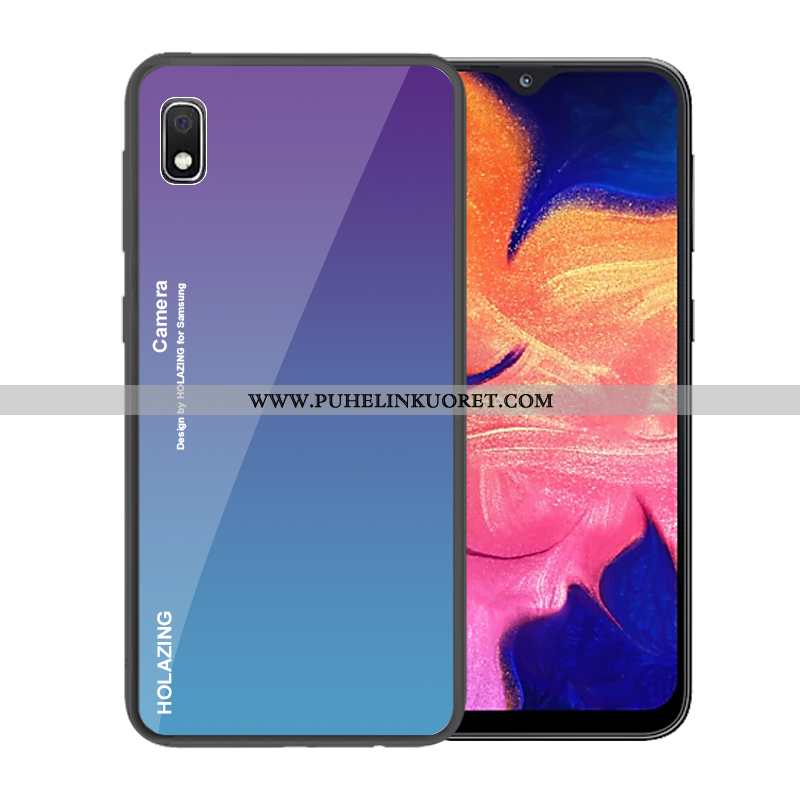 Kuoret, Kotelo Samsung Galaxy A10 Lasi Suuntaus Tummansininen Suojaus Tummansiniset