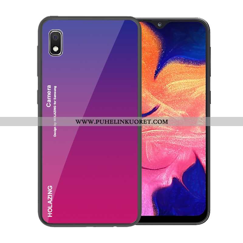 Kuoret, Kotelo Samsung Galaxy A10 Lasi Suuntaus Tummansininen Suojaus Tummansiniset