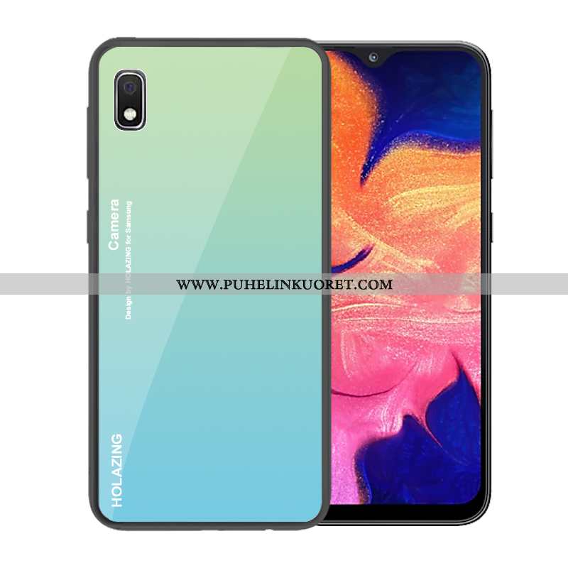 Kuoret, Kotelo Samsung Galaxy A10 Lasi Suuntaus Tummansininen Suojaus Tummansiniset