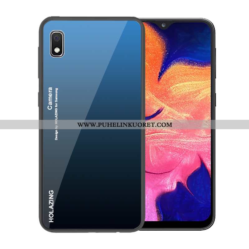 Kuoret, Kotelo Samsung Galaxy A10 Lasi Suuntaus Tummansininen Suojaus Tummansiniset