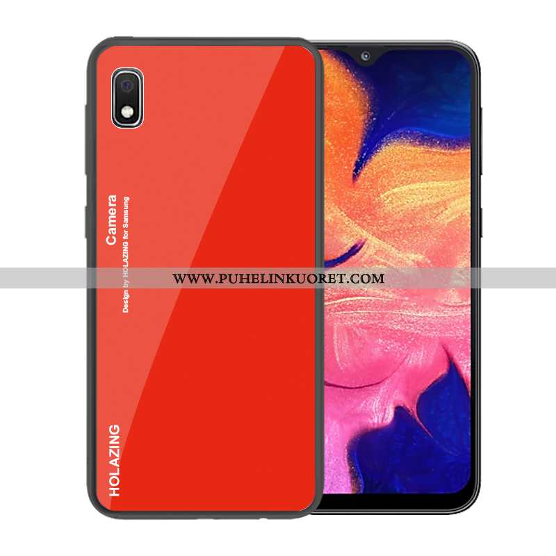 Kuoret, Kotelo Samsung Galaxy A10 Lasi Suuntaus Tummansininen Suojaus Tummansiniset