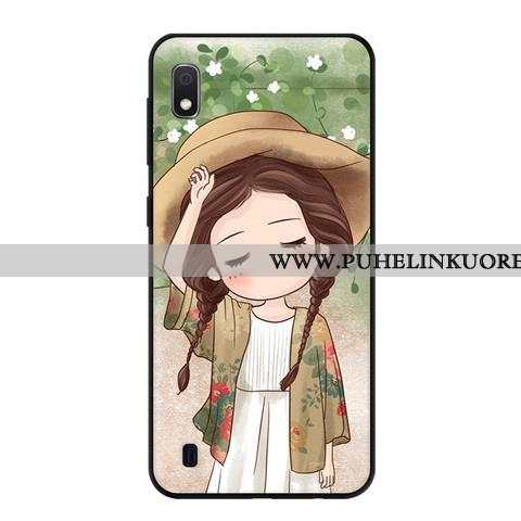 Kuori, Kuoret Samsung Galaxy A10 Suojaus Pesty Suede Kuori Sininen Tähti