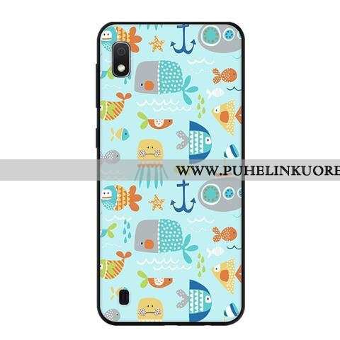 Kuori, Kuoret Samsung Galaxy A10 Suojaus Pesty Suede Kuori Sininen Tähti