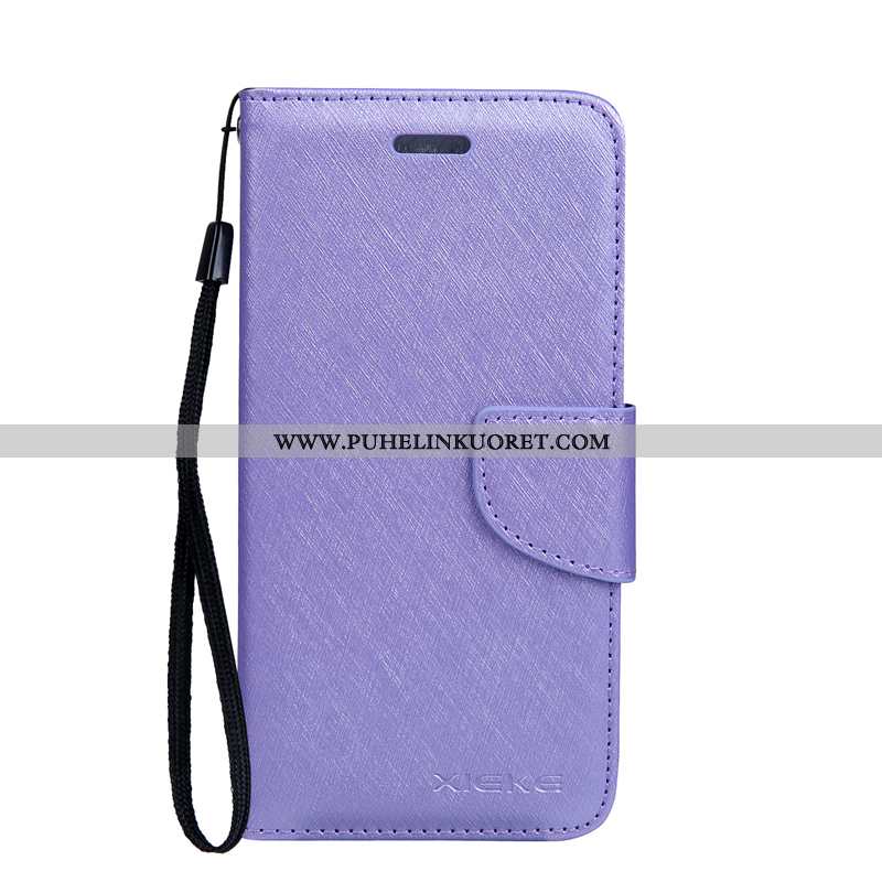 Kuori, Kuoret Samsung Galaxy A10 Kukkakuvio Suojaus Kiinteä Väri Mulberry Silkki Kuori Mustat