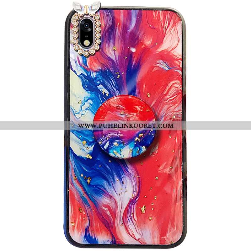 Kuoret, Kotelo Samsung Galaxy A10 Ripustettavat Koristeet Suuntaus Tila Rhinestone Inlay Punainen