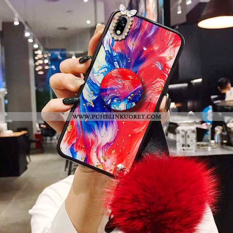 Kuoret, Kotelo Samsung Galaxy A10 Ripustettavat Koristeet Suuntaus Tila Rhinestone Inlay Punainen