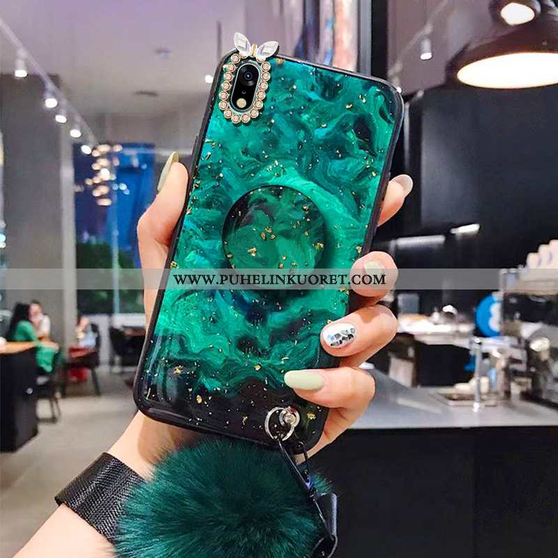 Kuoret, Kotelo Samsung Galaxy A10 Ripustettavat Koristeet Suuntaus Tila Rhinestone Inlay Punainen