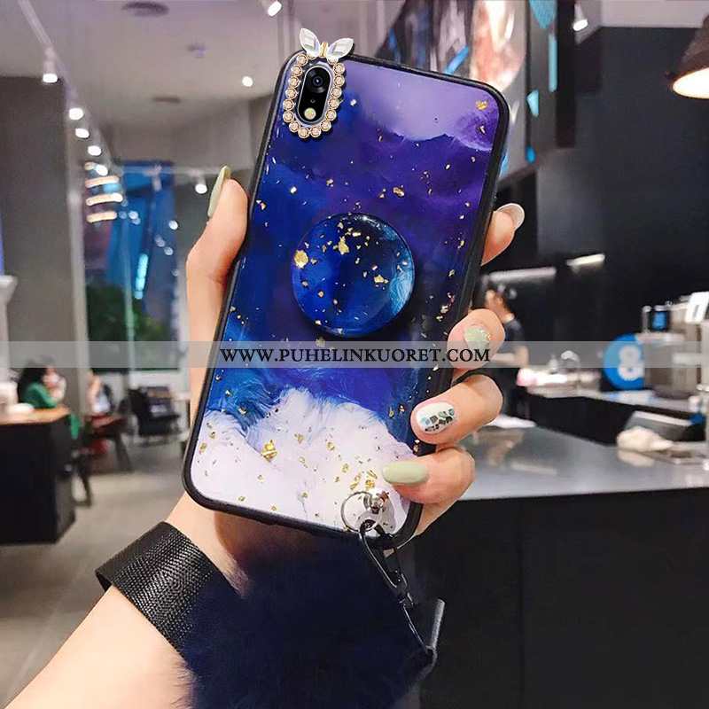 Kuoret, Kotelo Samsung Galaxy A10 Ripustettavat Koristeet Suuntaus Tila Rhinestone Inlay Punainen