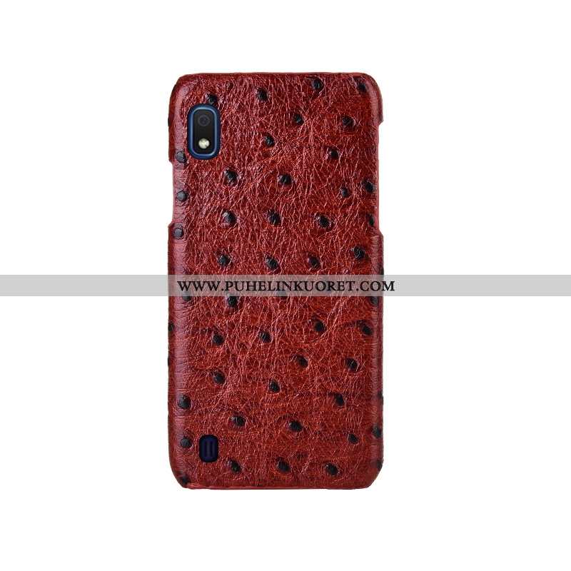 Kuori, Kuoret Samsung Galaxy A10 Ylellisyys Persoonallisuus Murtumaton Luova Muokata Ruskea