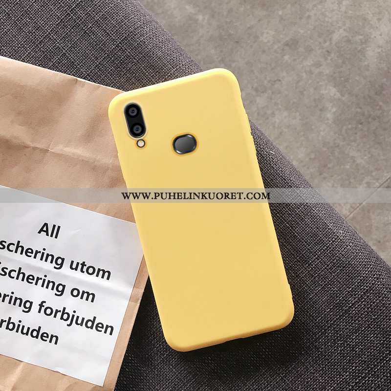 Kuoret, Kotelo Samsung Galaxy A10s Pehmeä Neste Silikoni Tähti Suuntaus All Inclusive Keltaiset