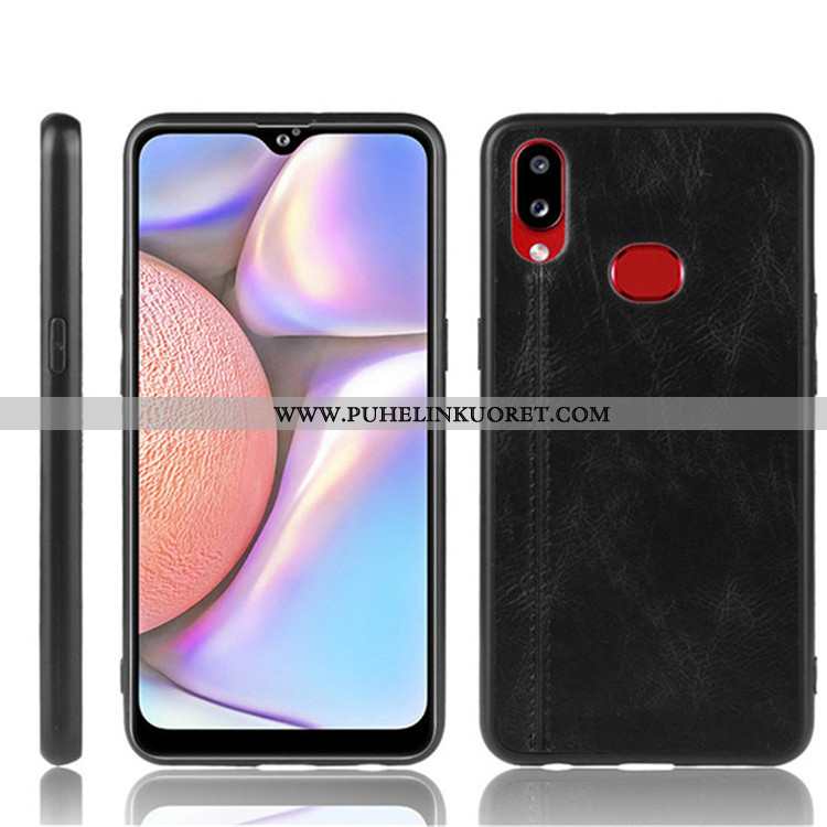 Kotelo, Kuori Samsung Galaxy A10s Nahka Suuntaus Puhelimen Suojaus Kotelo Mustat