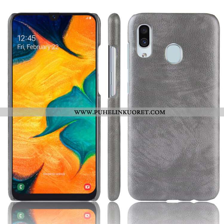 Kotelo, Kuori Samsung Galaxy A20e Suojaus Nahka Puhelimen Punainen