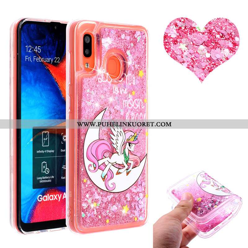 Kuoret, Kotelo Samsung Galaxy A20e 2020 Kuori Tähti Murtumaton Pinkki