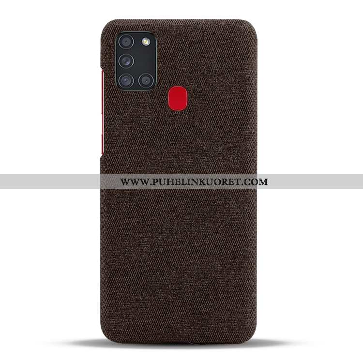 Kuori, Kuoret Samsung Galaxy A21s Kukkakuvio Pesty Suede Persoonallisuus Harmaa Kuori