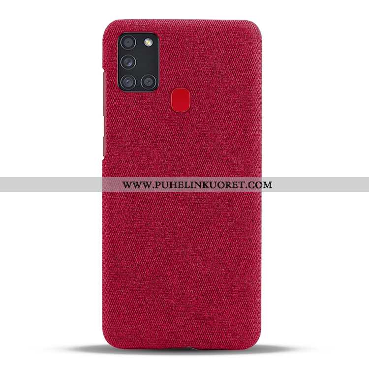 Kuori, Kuoret Samsung Galaxy A21s Kukkakuvio Pesty Suede Persoonallisuus Harmaa Kuori