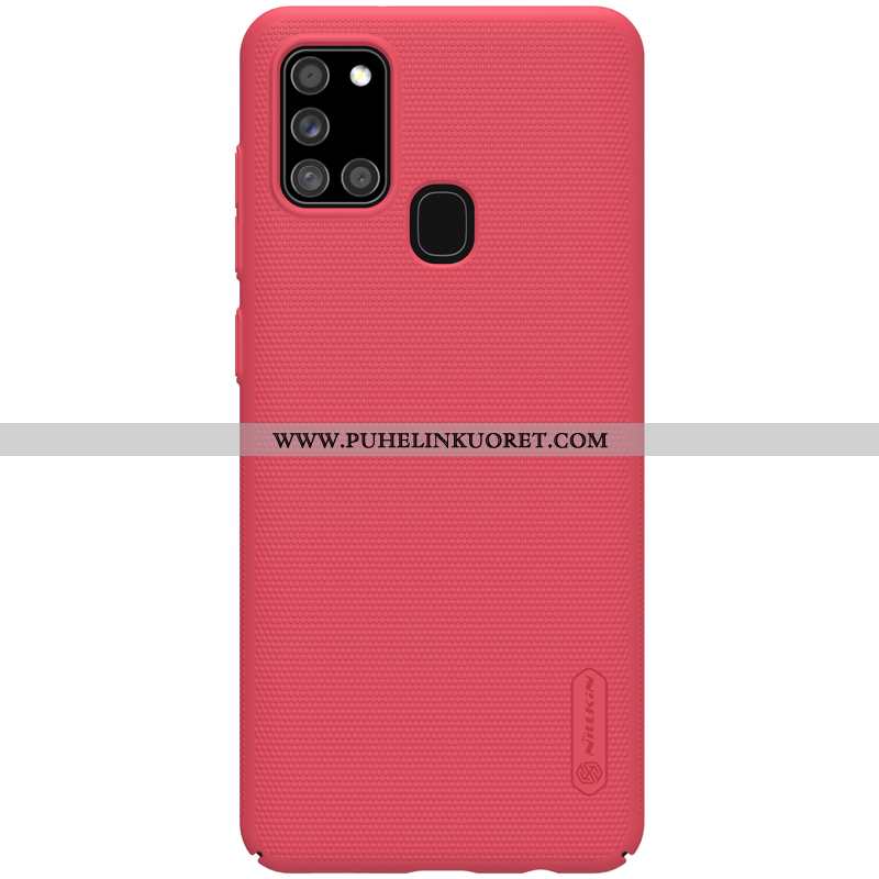 Kuori, Kuoret Samsung Galaxy A21s Suojaus Pesty Suede Kulta Kotelo Puhelimen Sininen