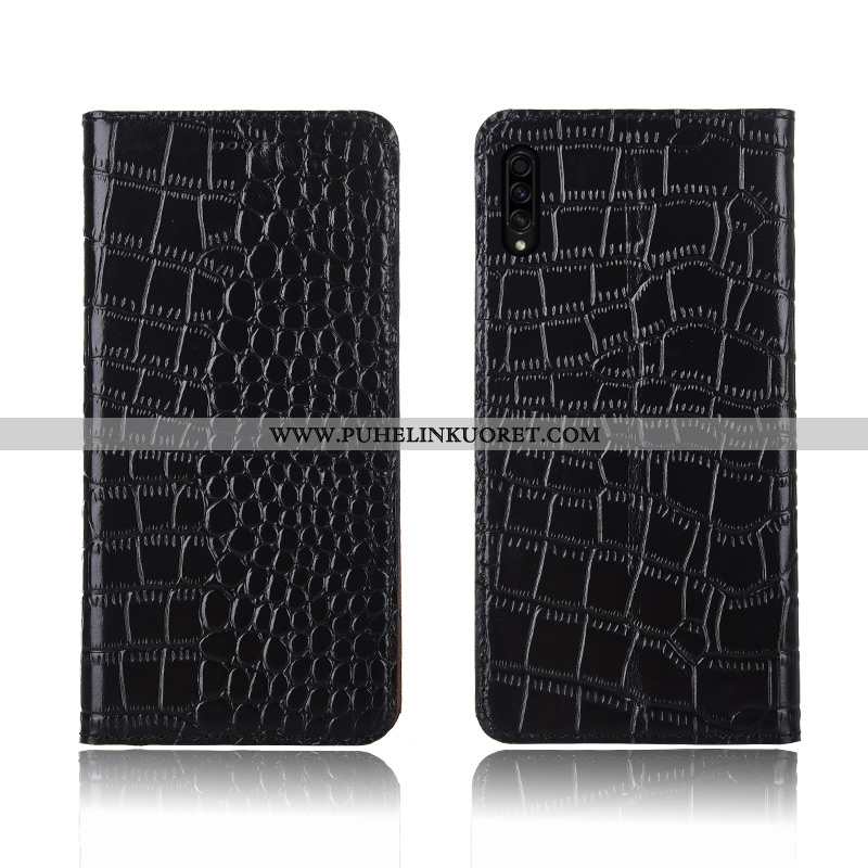 Kotelo, Kuori Samsung Galaxy A30s Aito Nahka Suuntaus Kuoret Pesty Suede Suojaus Ruskea