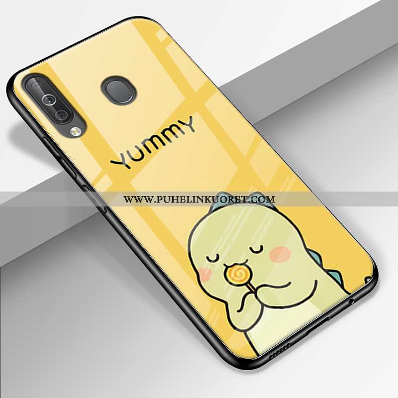 Kotelo, Kuori Samsung Galaxy A40s Suojaus Lasi Suuntaus Muokata Puhelimen Pinkki