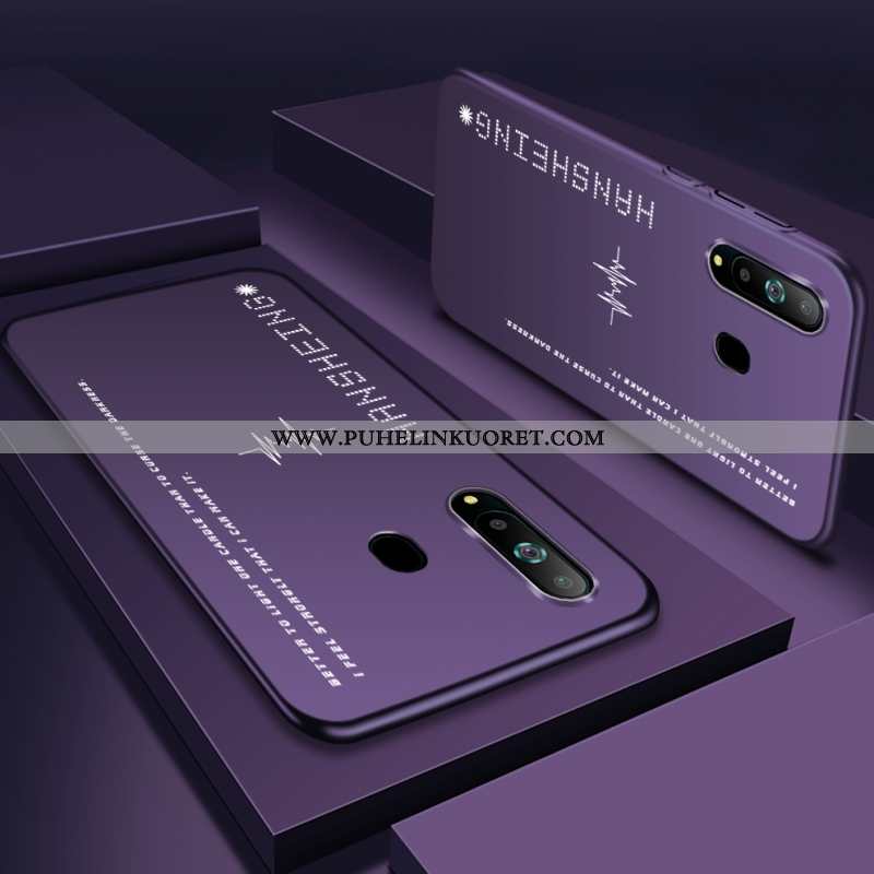 Kuori, Kuoret Samsung Galaxy A40s Pesty Suede Persoonallisuus Kotelo Kuori Muokata Violetti