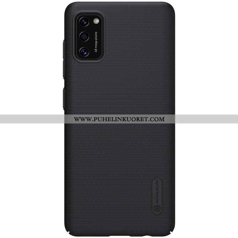 Kuori, Kuoret Samsung Galaxy A41 Pesty Suede Valo Kotelo Puhelimen Murtumaton Sininen