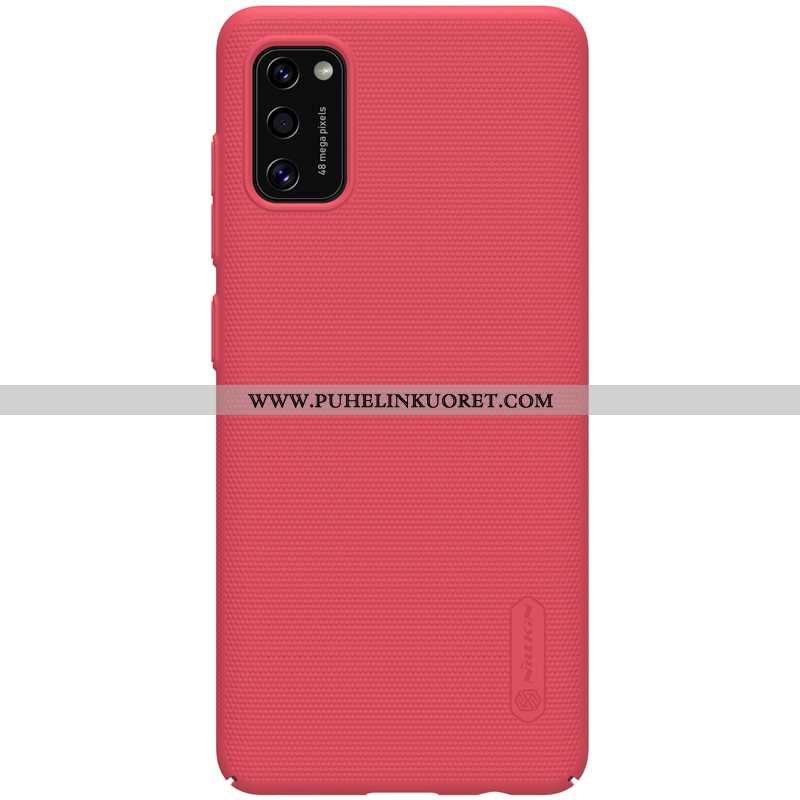 Kuori, Kuoret Samsung Galaxy A41 Pesty Suede Valo Kotelo Puhelimen Murtumaton Sininen