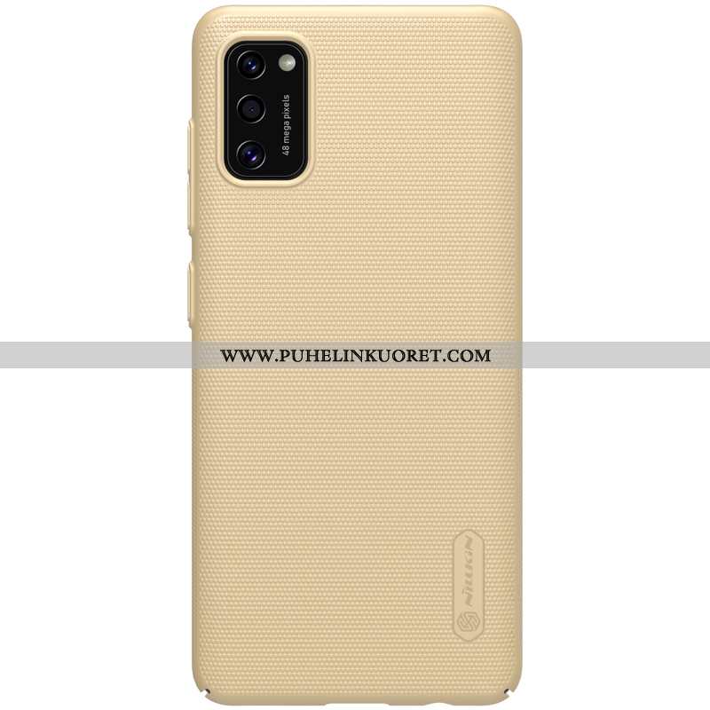 Kuori, Kuoret Samsung Galaxy A41 Pesty Suede Valo Kotelo Puhelimen Murtumaton Sininen