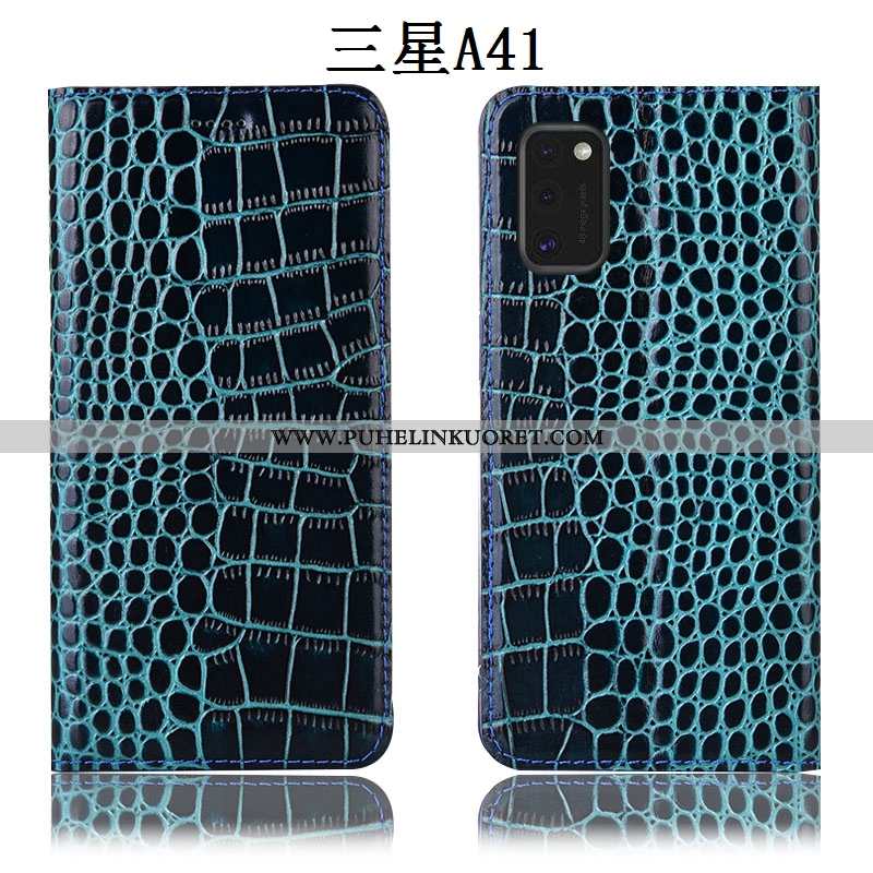 Kuori, Kuoret Samsung Galaxy A41 Nahkakuori Suojaus Kuori Murtumaton Puhelimen Ruskea