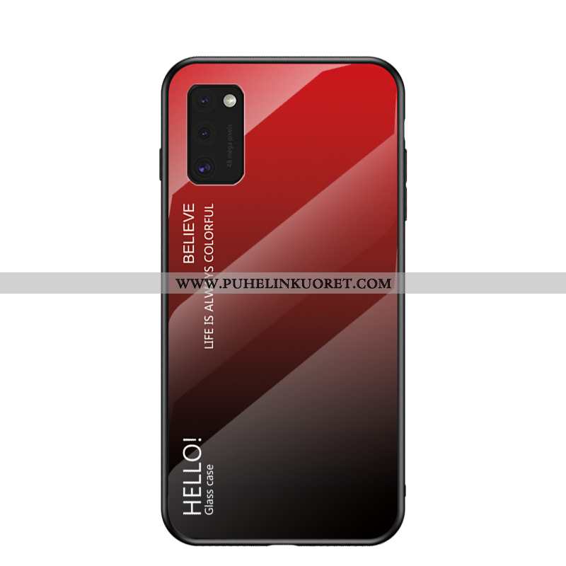 Kuori, Kuoret Samsung Galaxy A41 Tila Suuntaus Net Red Sininen Maalaus