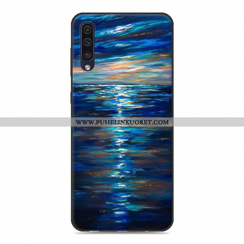 Kuoret, Kotelo Samsung Galaxy A50 Persoonallisuus Luova Kuori Pehmeä Neste Ihana Harmaa