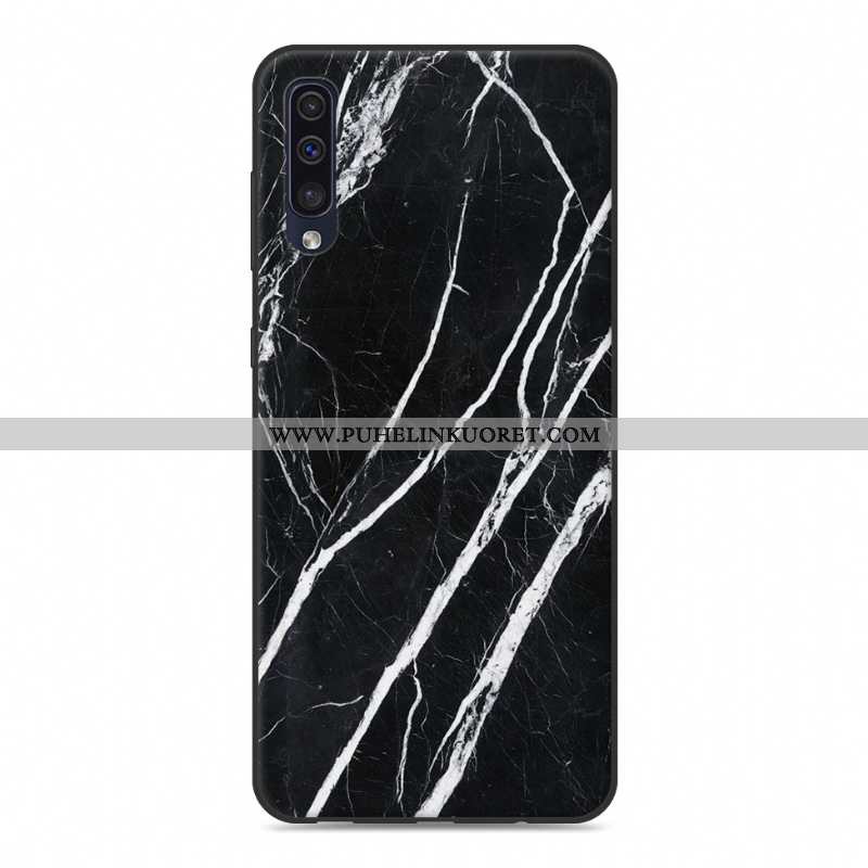 Kotelo, Kuori Samsung Galaxy A50 Kukkakuvio Puu Suuntaus Suojaus Silikonikuori Harmaa