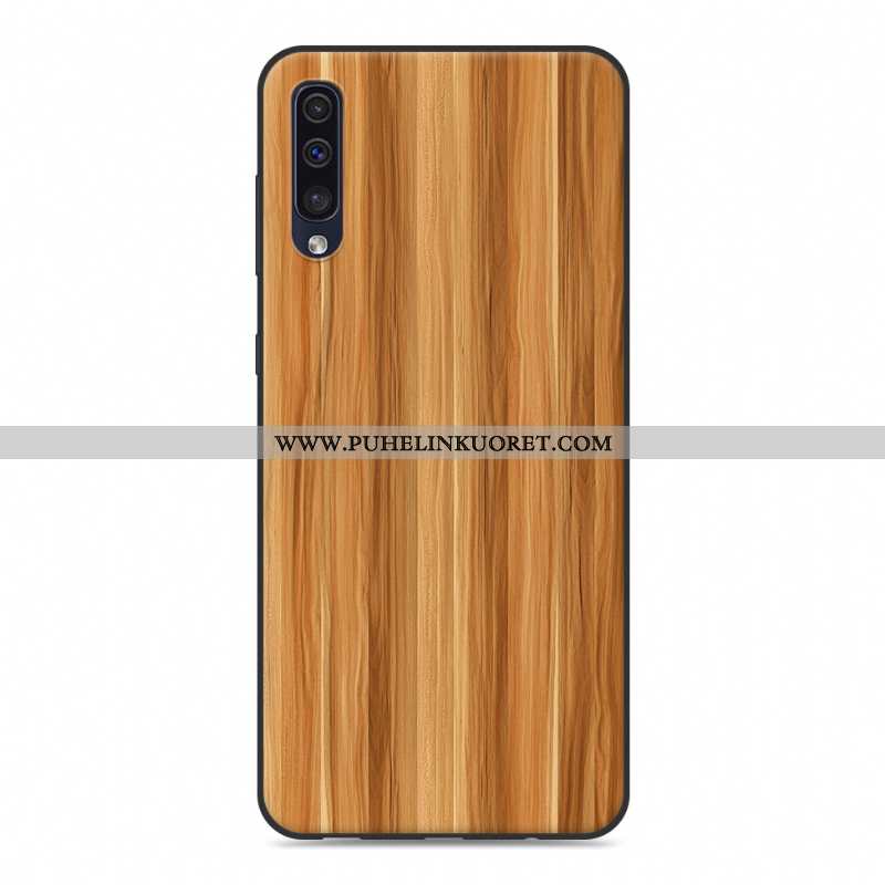 Kotelo, Kuori Samsung Galaxy A50 Kukkakuvio Puu Suuntaus Suojaus Silikonikuori Harmaa