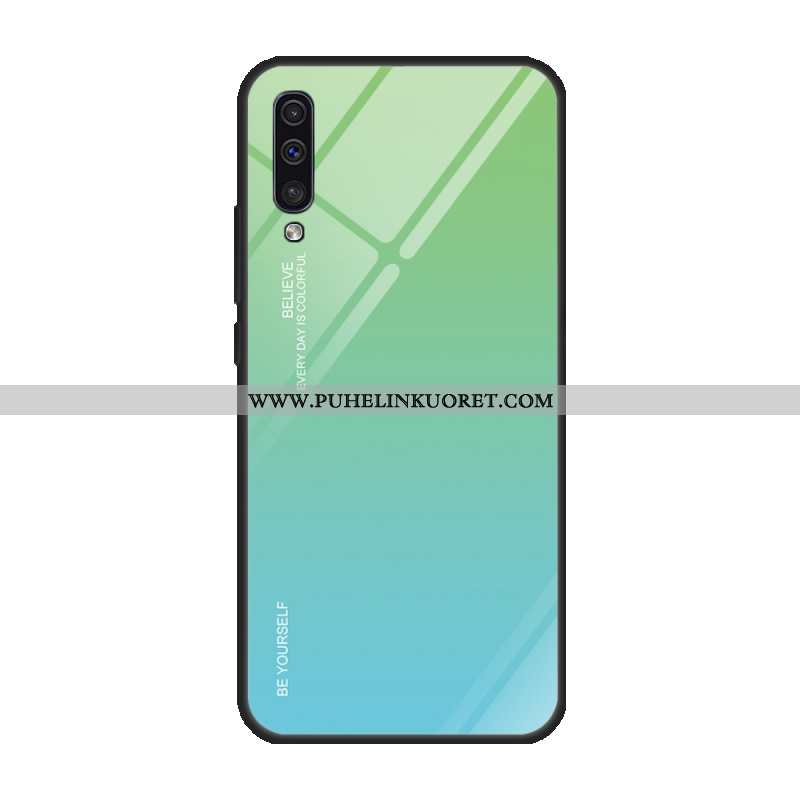 Kuoret, Kotelo Samsung Galaxy A50 Lasi Suojaus Peili Puhelimen Violetti