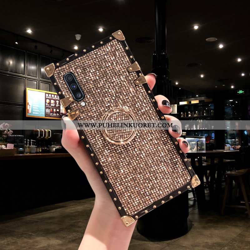 Kuori, Kuoret Samsung Galaxy A50 Tila Rhinestone Inlay Puhelimen Suuntaus Hopea