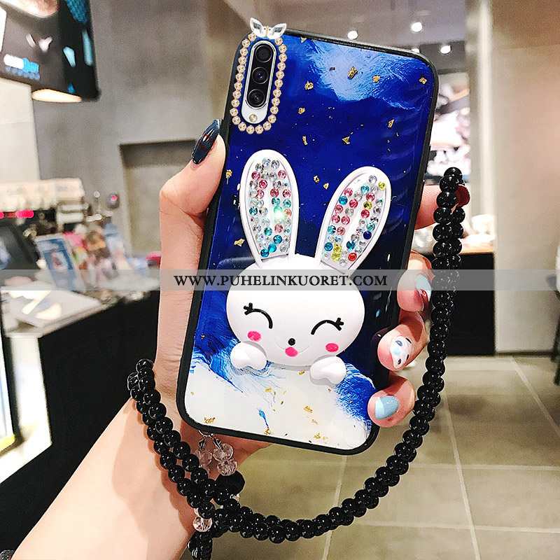 Kotelo, Kuori Samsung Galaxy A50 Tila Rhinestone Inlay Luova Punainen