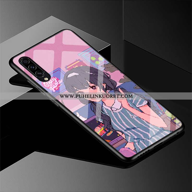 Kotelo, Kuori Samsung Galaxy A50s Silikoni Suojaus Violetti All Inclusive Lasi