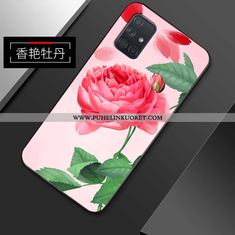 Kuoret, Kotelo Samsung Galaxy A51 Pesty Suede Persoonallisuus Murtumaton Jauhe Yksinkertainen Pinkki