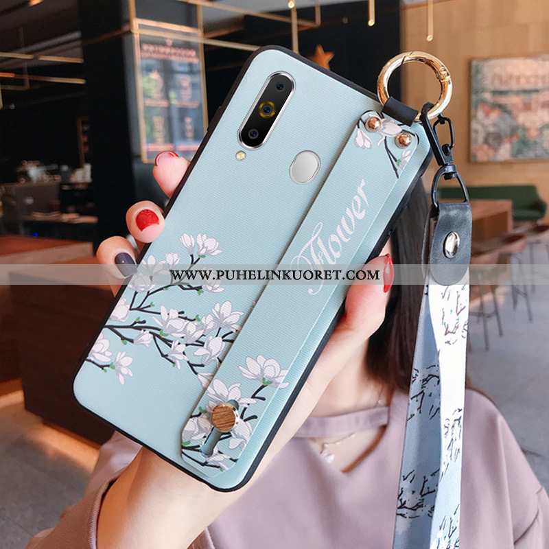 Kotelo, Kuori Samsung Galaxy A60 Pesty Suede Ripustettavat Koristeet All Inclusive Murtumaton Puheli