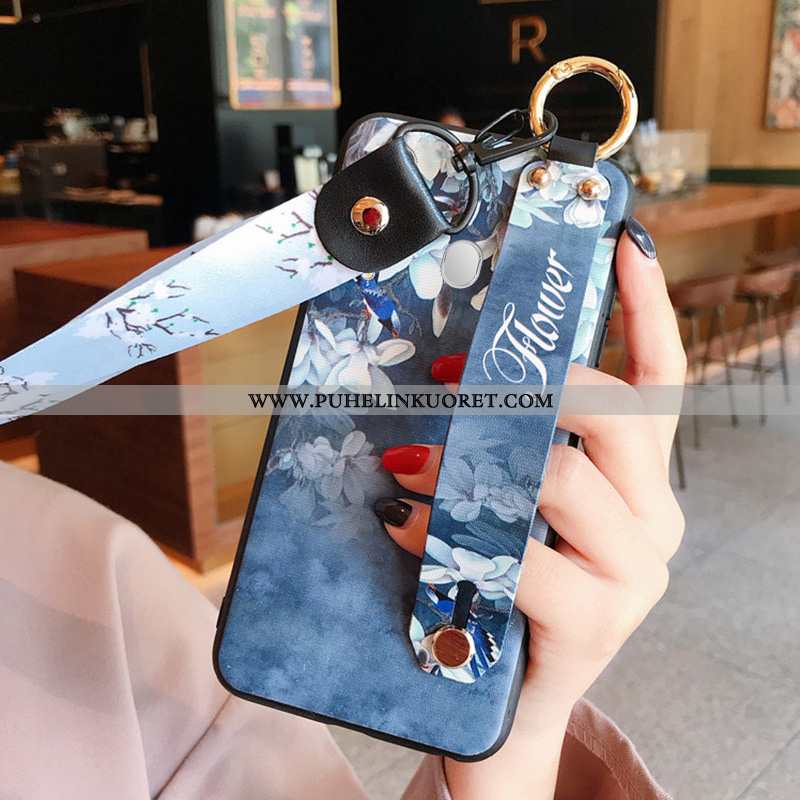 Kotelo, Kuori Samsung Galaxy A60 Pesty Suede Ripustettavat Koristeet All Inclusive Murtumaton Puheli