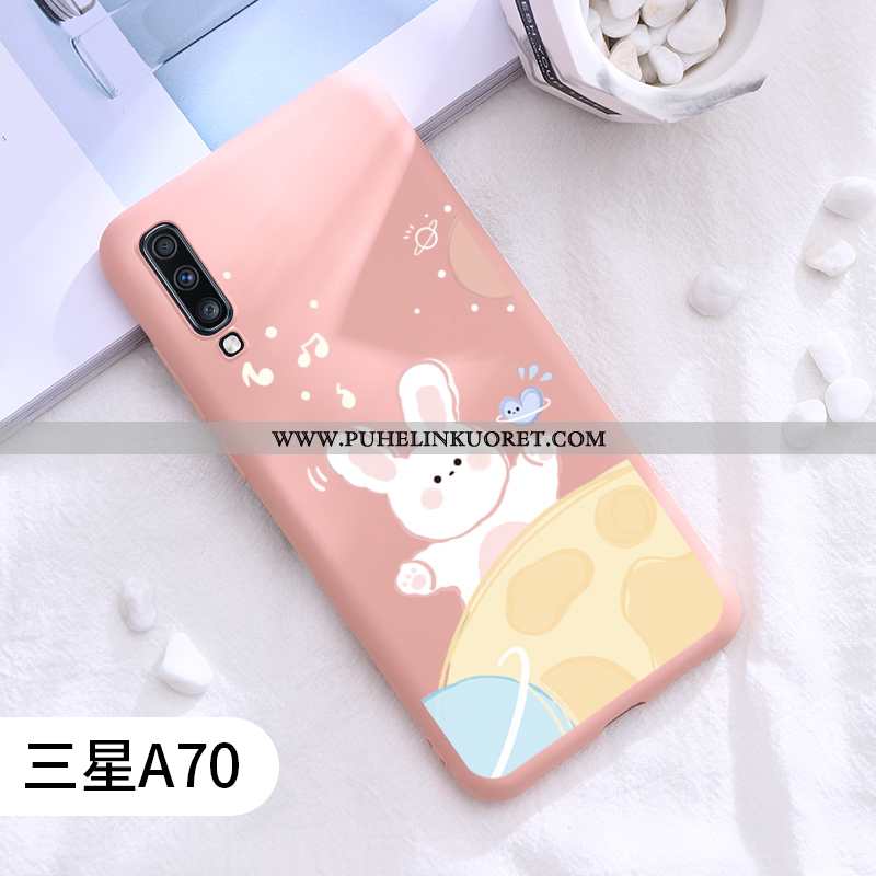 Kuori, Kuoret Samsung Galaxy A70 Pesty Suede Luova All Inclusive Suuntaus Rakastunut Punainen