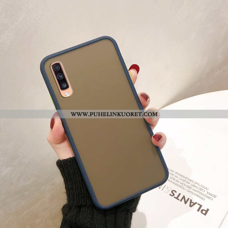 Kotelo, Kuori Samsung Galaxy A70 Pesty Suede Suojaus Tähti Kotelo Punainen