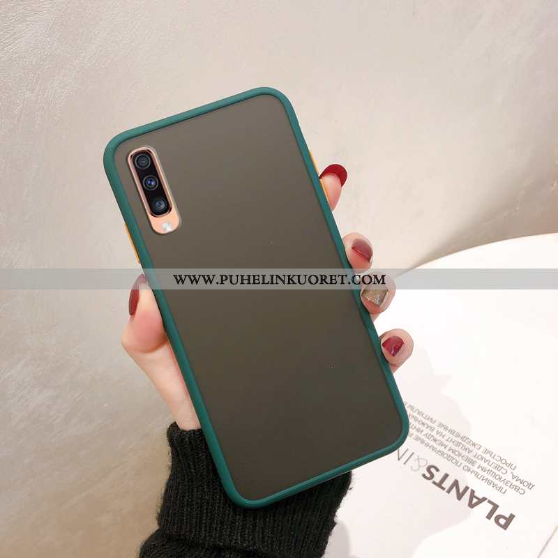 Kotelo, Kuori Samsung Galaxy A70 Pesty Suede Suojaus Tähti Kotelo Punainen