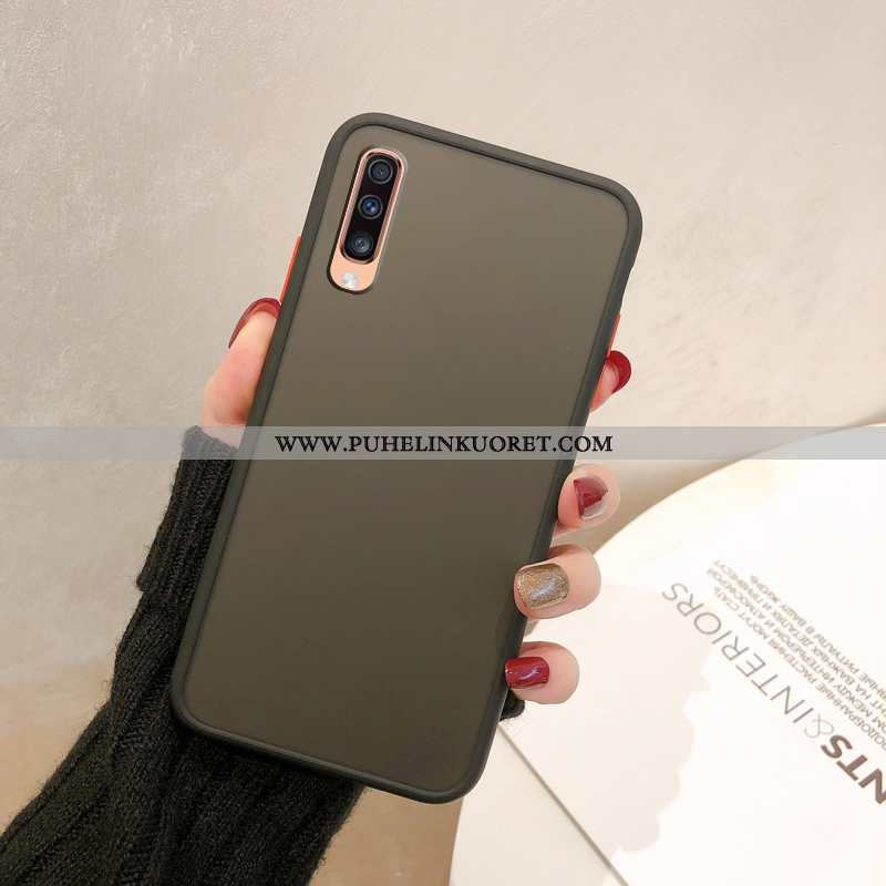 Kotelo, Kuori Samsung Galaxy A70 Pesty Suede Suojaus Tähti Kotelo Punainen