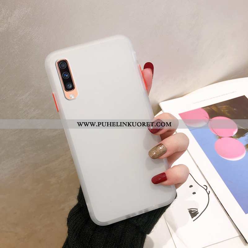 Kotelo, Kuori Samsung Galaxy A70 Pesty Suede Suojaus Tähti Kotelo Punainen