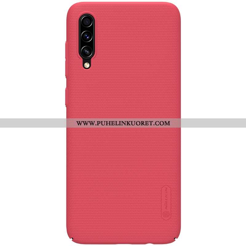 Kuoret, Kotelo Samsung Galaxy A70s Valo Suojaus Murtumaton Kulta Pesty Suede Sininen