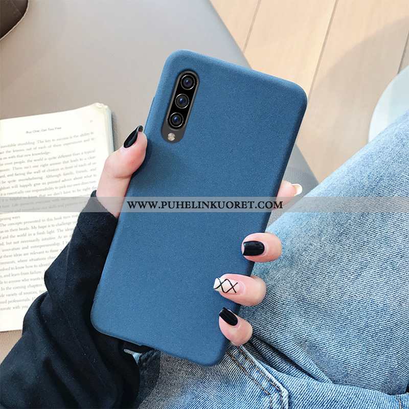 Kotelo, Kuori Samsung Galaxy A70s Silikoni Suojaus Pesty Suede Valo Punainen